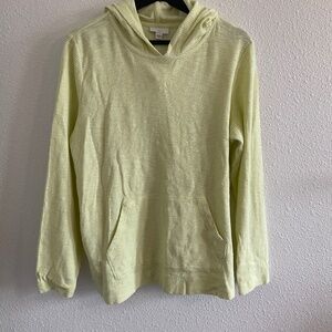 J. Jill Top Hoodie Sweatshirt w/ Front Pockets - Large